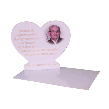 podstawka na znicz z Twoim grawerem + ZDJĘCIE